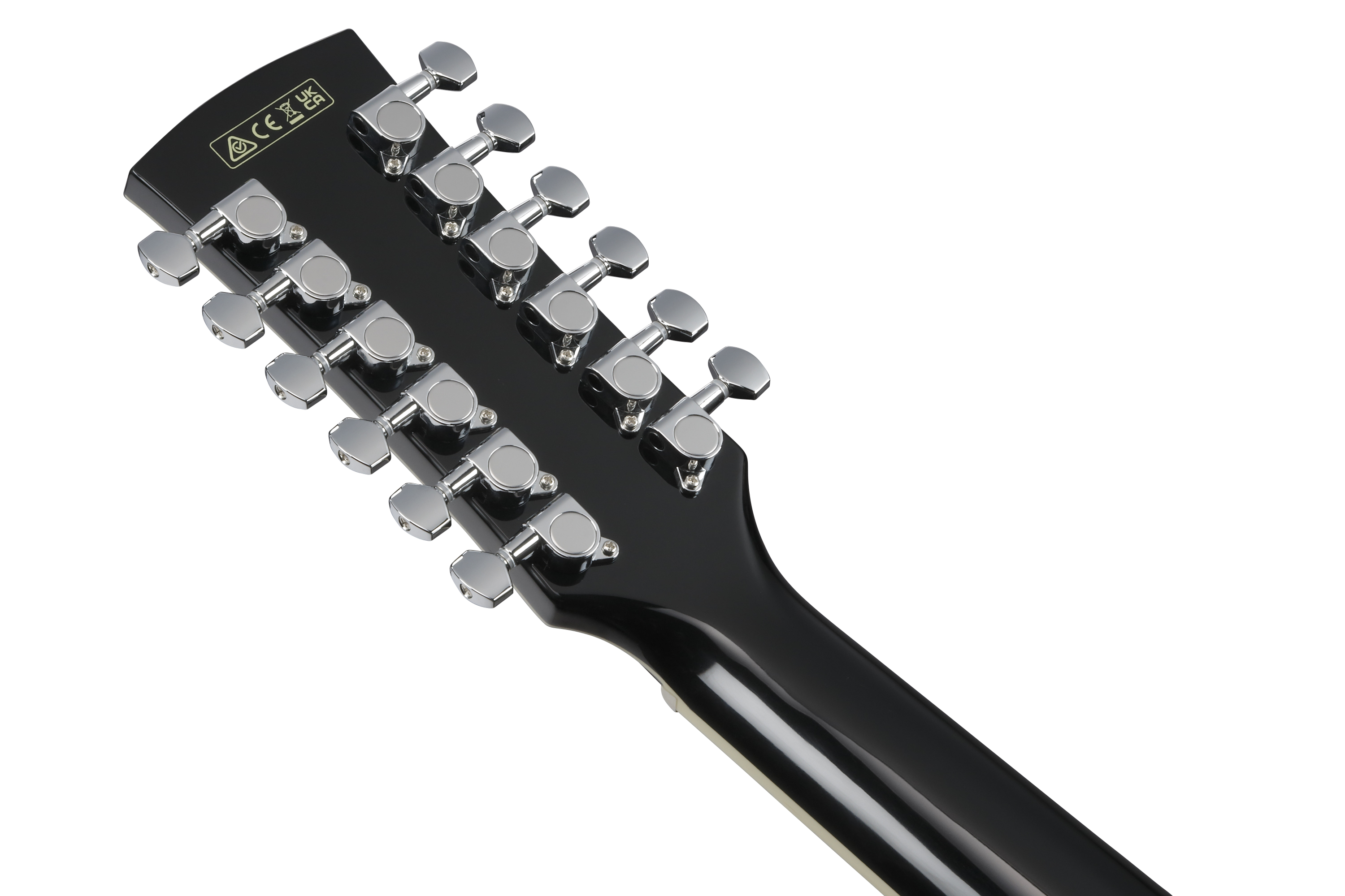 AJ7012M1E-BK 12-string Westerngitarre Black High Gloss